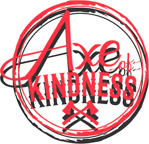 lumber jill's axe of kindness outreach logo